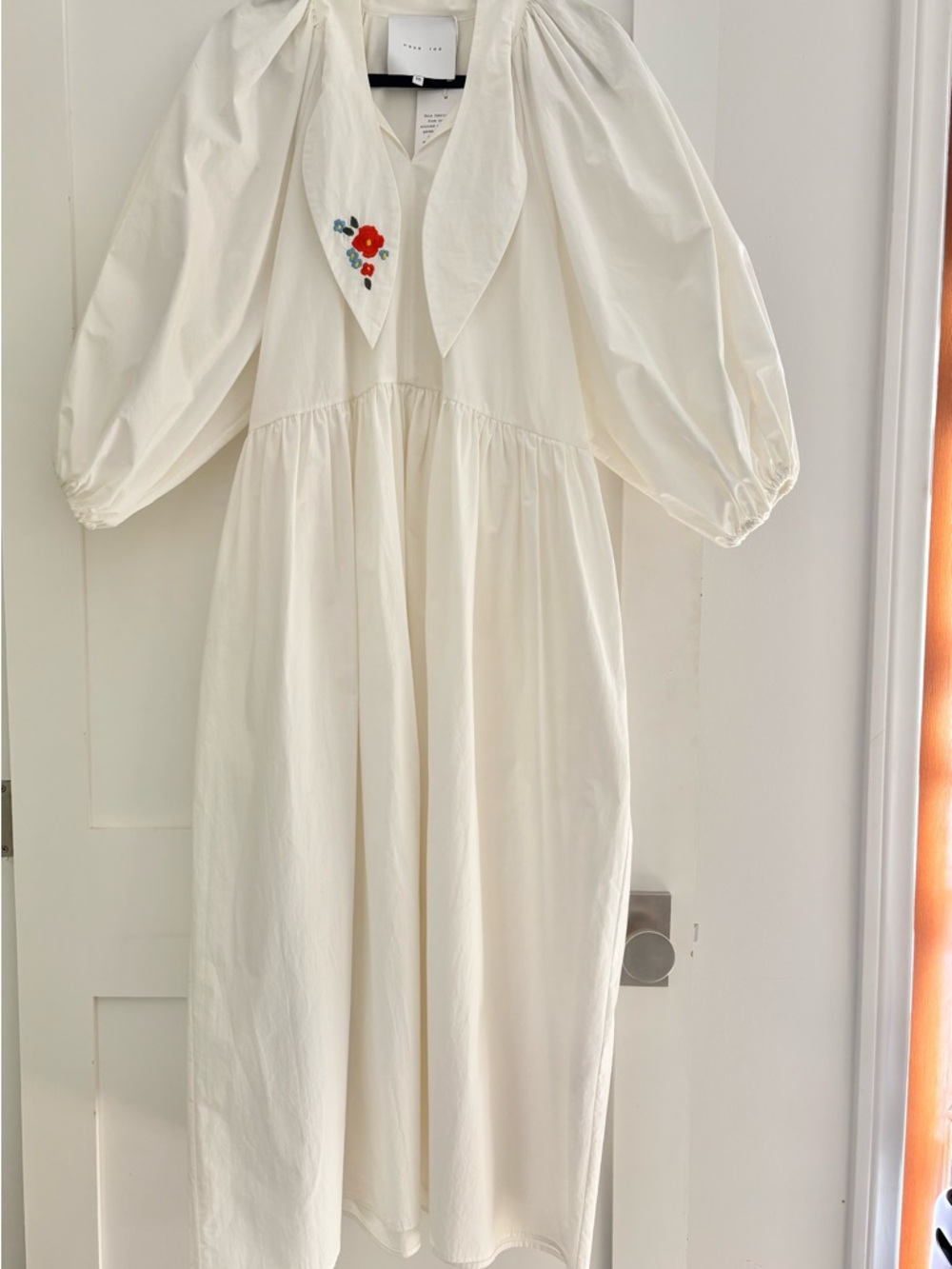 white oversized naya rea dress